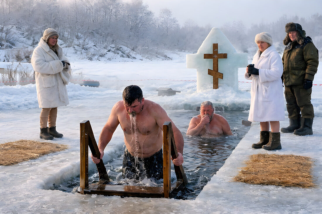 Купание в проруби